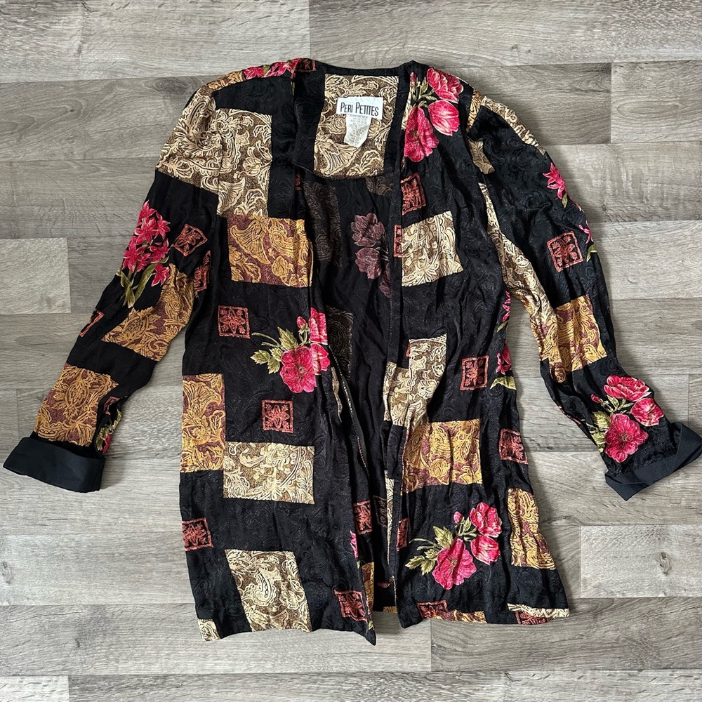 Multi Patterned Open Blouse